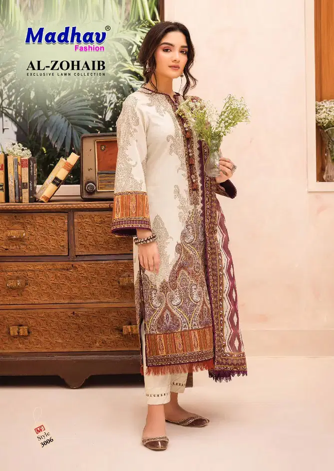 Al Zohaib Vol 3 By Madhav Cotton Pakistani Dress Dress Material Wholesale Price In Surat
